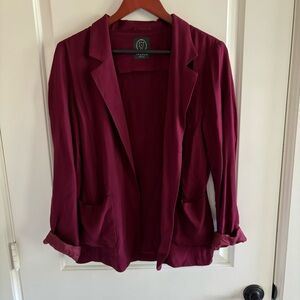 Aritzia Talula Burgundy Kent Blazer Size 8 EUC